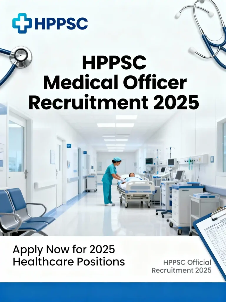 HPPSC Medical Officer Recruitment 2025 of 232 Medical Officer in HP