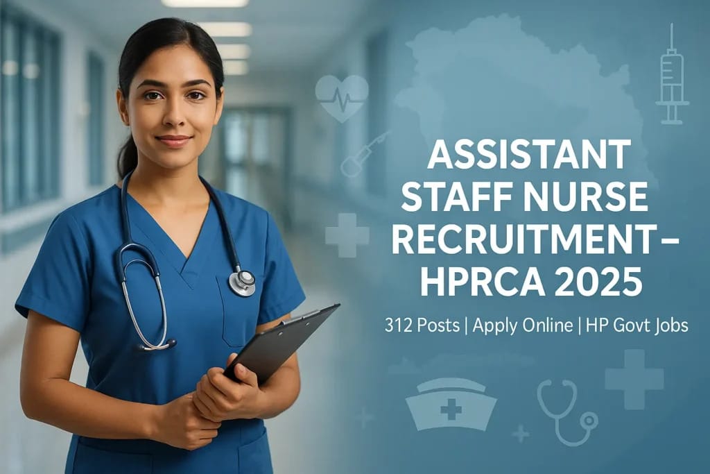 Assistant Staff Nurse HP Recruitment 2025, apply now