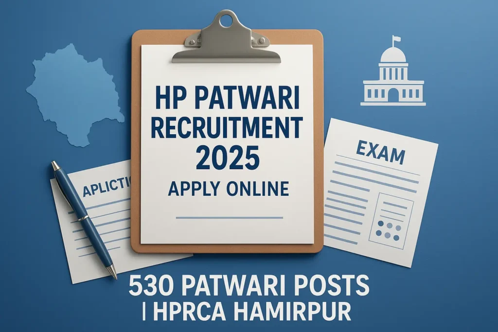 HP Patwari Recruitment 2025, notification out for 530 posts