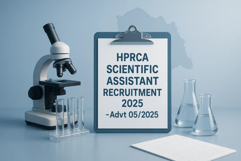 HPRCA Scientific Assistant Recruitment 2025 Apply Now