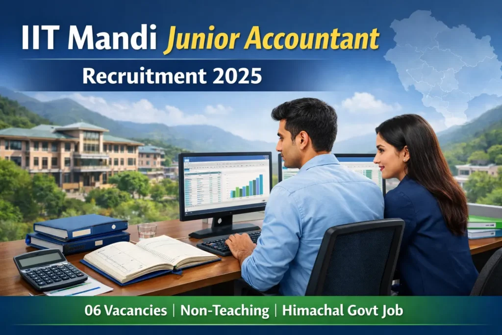 IIT Mandi Junior accountant recruitment 2025