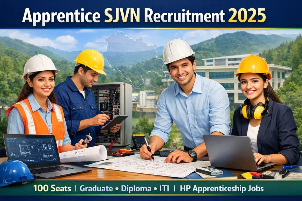 SJVN Apprentice Recruitment 2025 apply