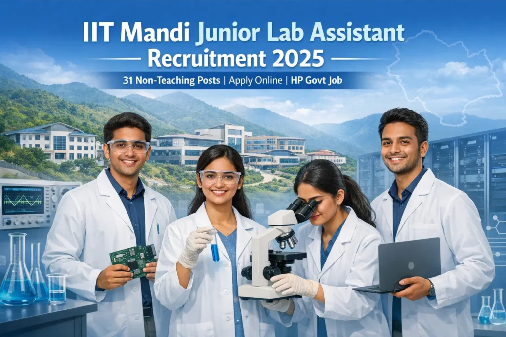 Junior lab assistant at IIT Mandi 2025