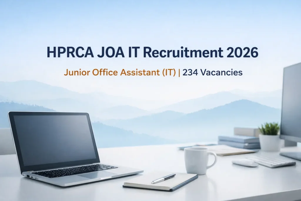 HPRCA JOA IT Recruitment 2026