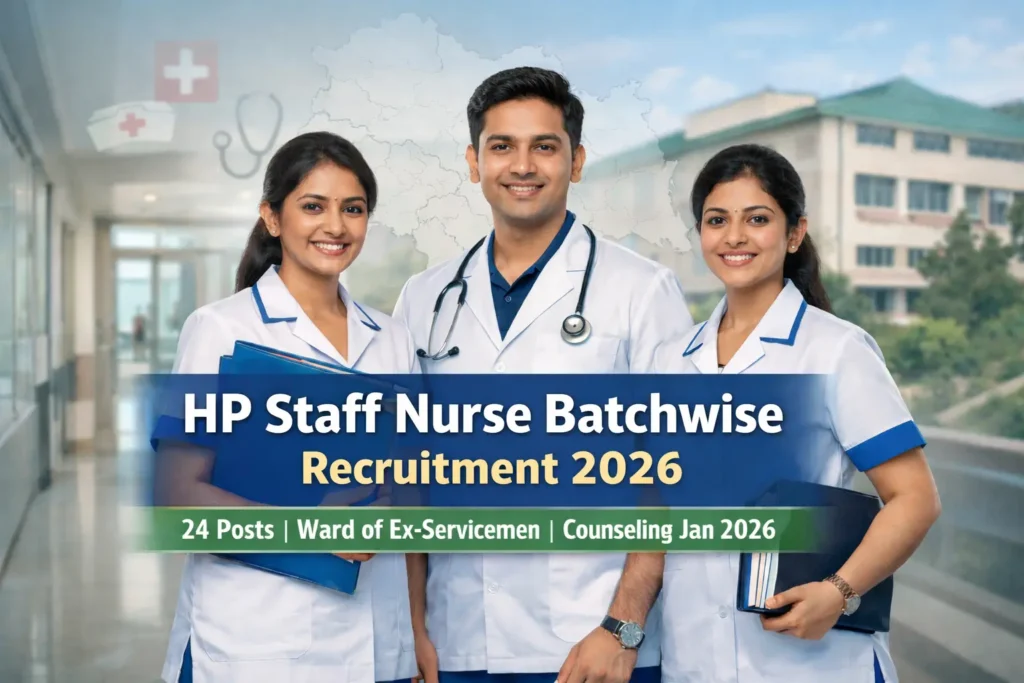 HP staff nurse batchwise recruitment 2025