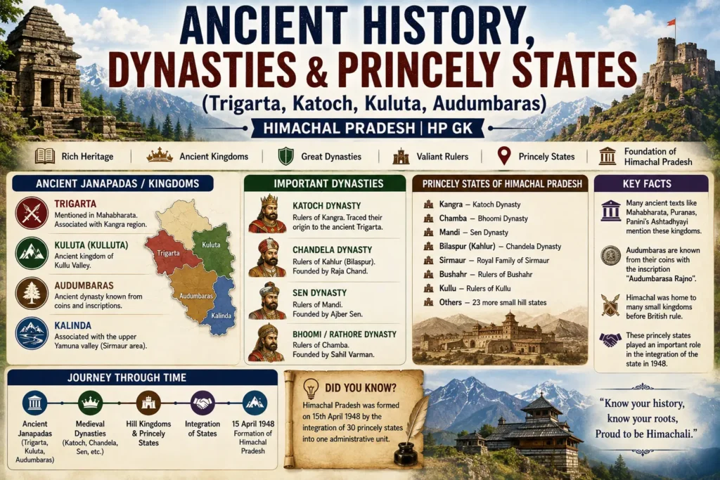 HP Daily GK – Ancient History, Dynasties, and Princely States