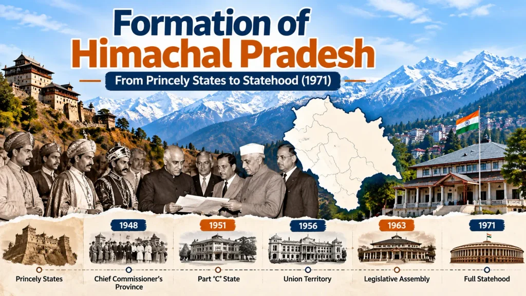 Formation of Himachal Pradesh HP JobBuzz