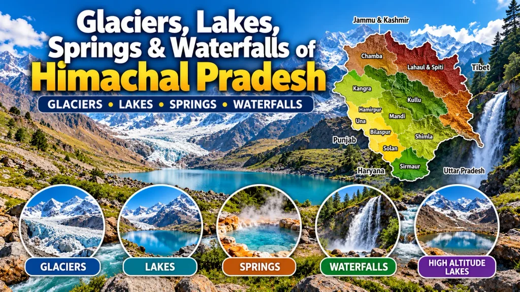 Glaciers, Lakes, Springs & Waterfalls of Himachal Pradesh